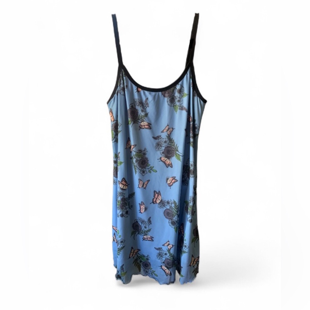 Blue butterfly dress
